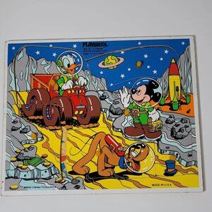 Vintage Playschool Moon Adventure Frame-Tray Jigsaw Puzzle, 6‎ Pieces, Donald
